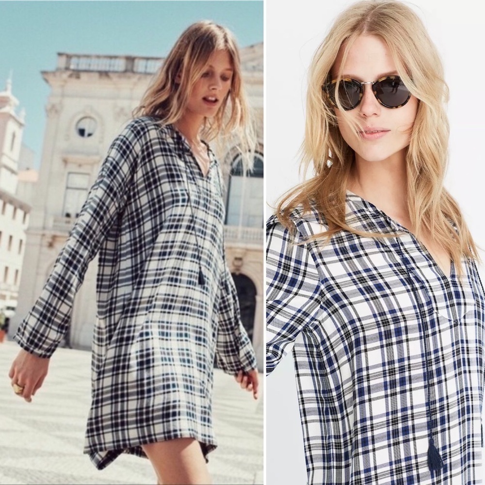 Madewell Plaid Artiste Tunic Flannel
